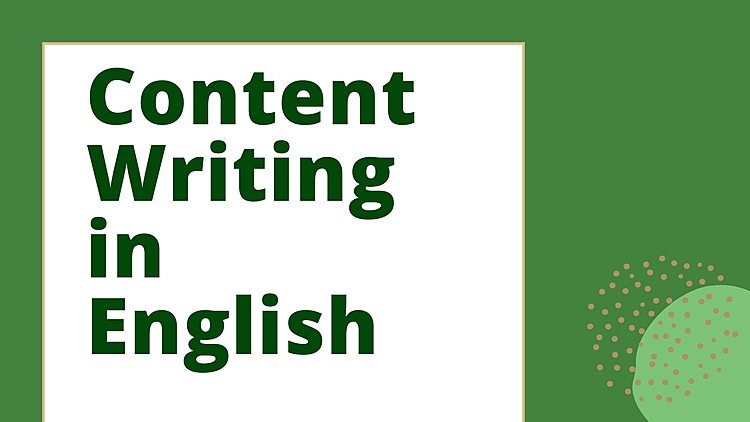 write your content in English