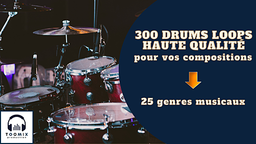 vous livrer 300 drums loops haute qualité pour vos compositions
