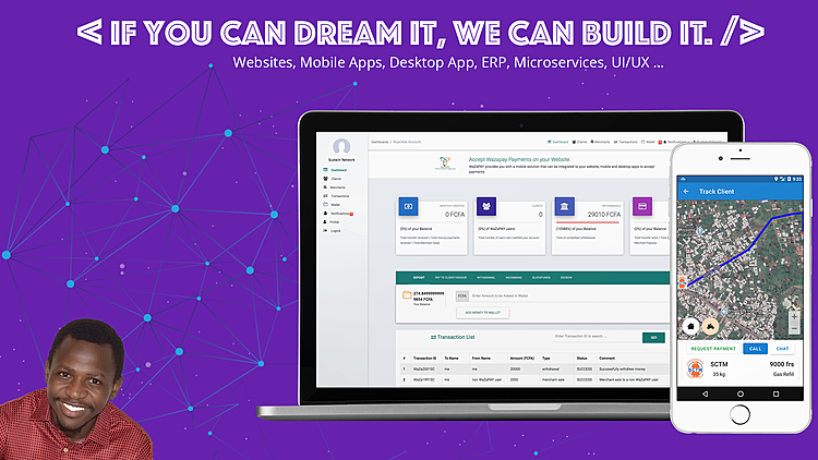 create you any Application (web, mobile, desktop) you can dream of.