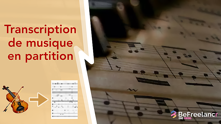 transcrire votre création musical ou musique en partition !
