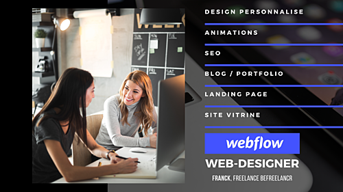 créer votre site vitrine ou blog sur Webflow à partir d'une maquette