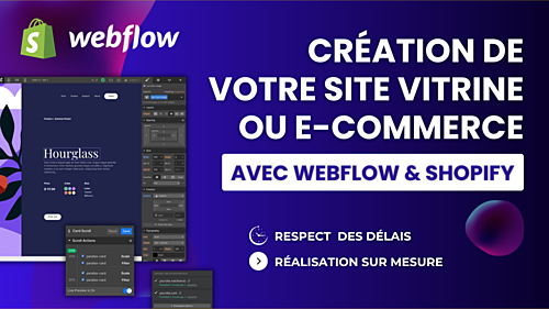 créer votre site vitrine via l'outil Webflow