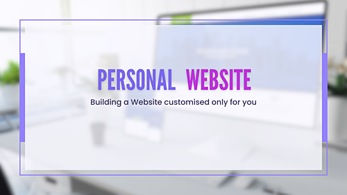 create your Personal Website that reflects your unique identity