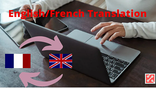 translate any document from English to French and reverse!