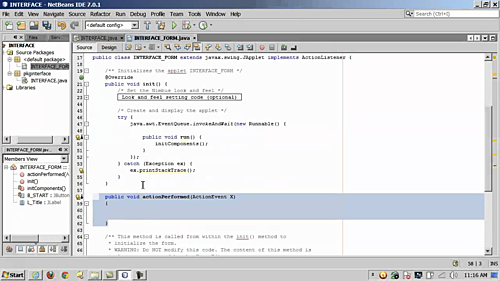 code your java project in netbeans or eclipse