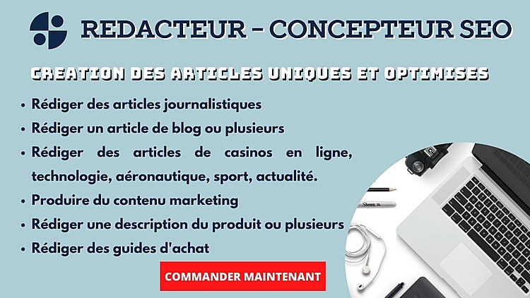 rédiger vos articles en français optimisé SEO pour votre référencement