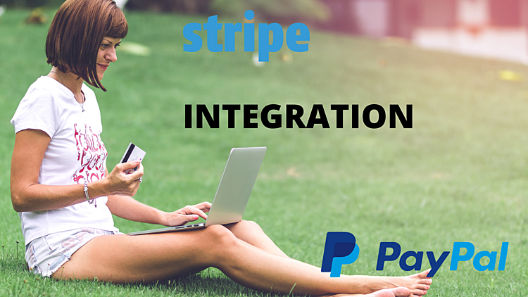 intégré les moyens de paiement comme Paypal & Stripe