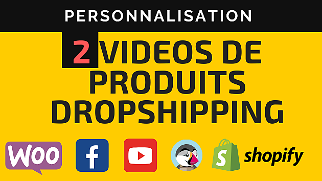 personnaliser 2 vidéos publicitaires de produit en dropshipping 